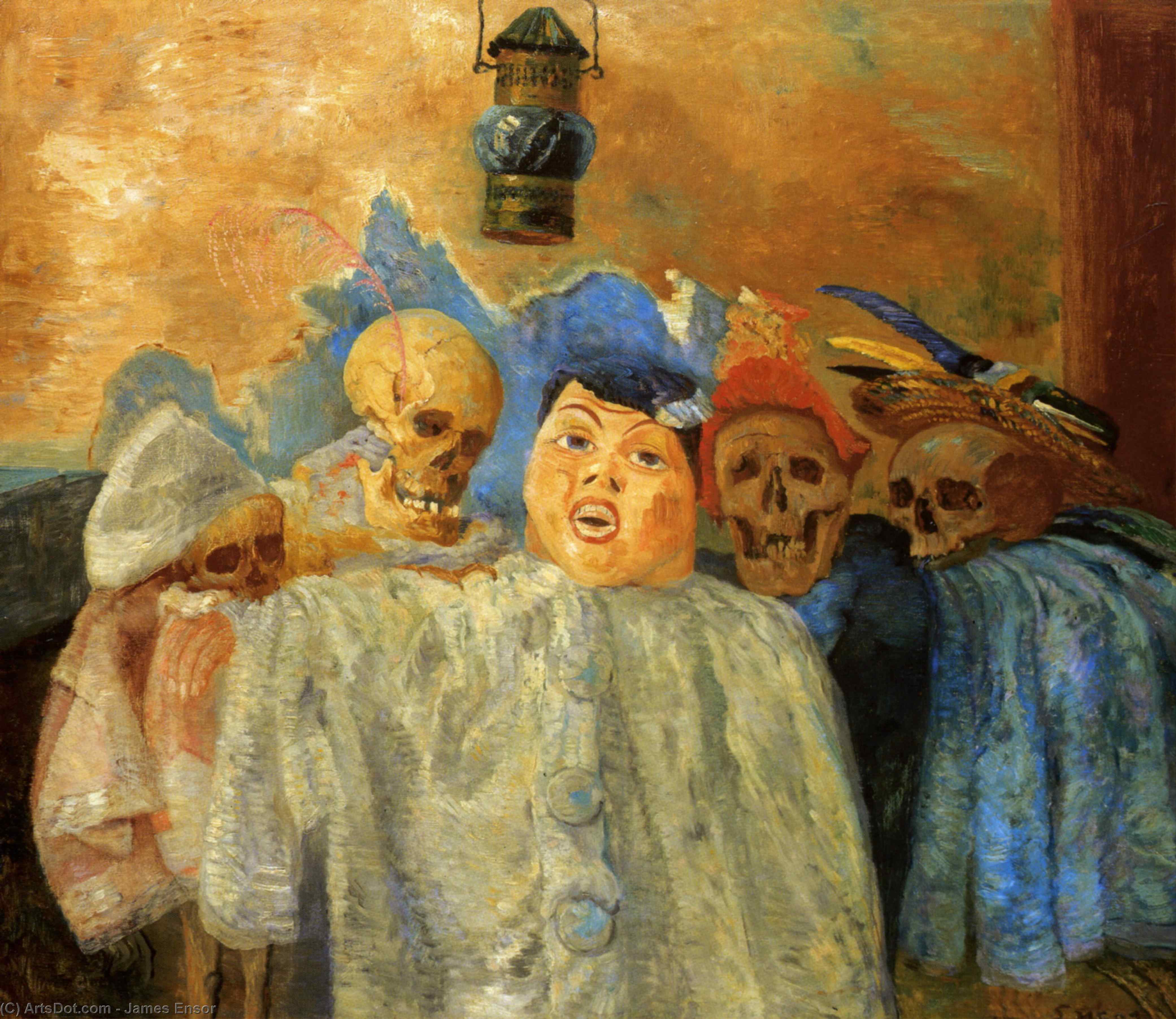 Pierrot Et Squelettes — Энсор