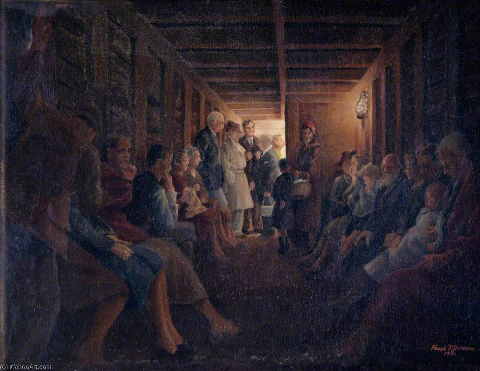 Interior Of An Air Raid Shelter At The Grove, Carshalton, Surrey — Frank R Dickinson