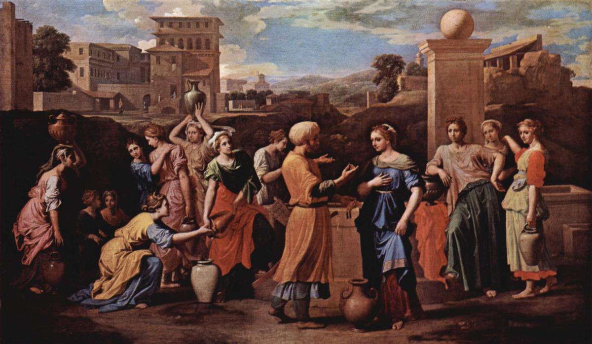 Eliezer And Rebecca At The Well — Nicolas Poussin