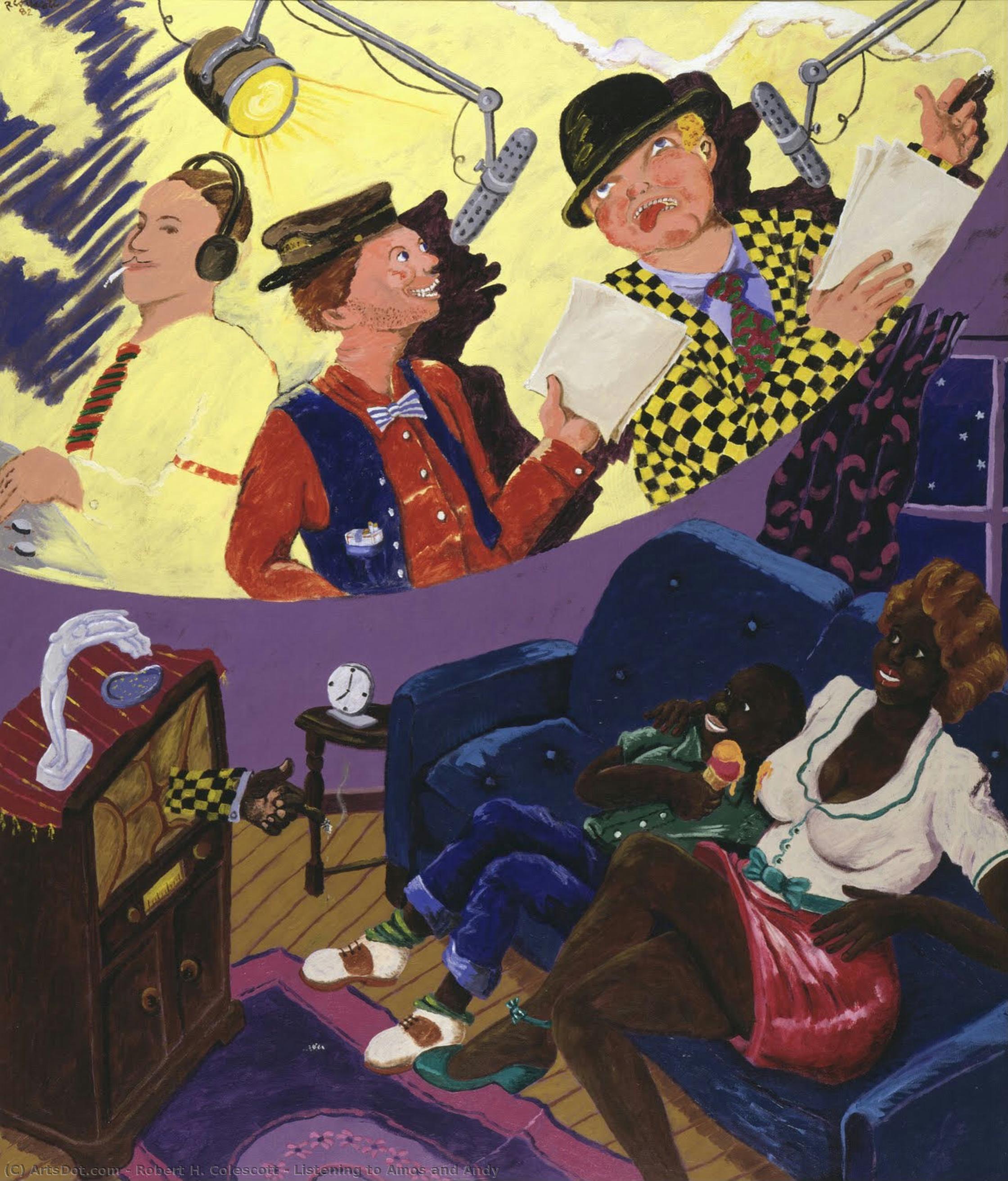 Listening To Amos And Andy — Robert H. Colescott