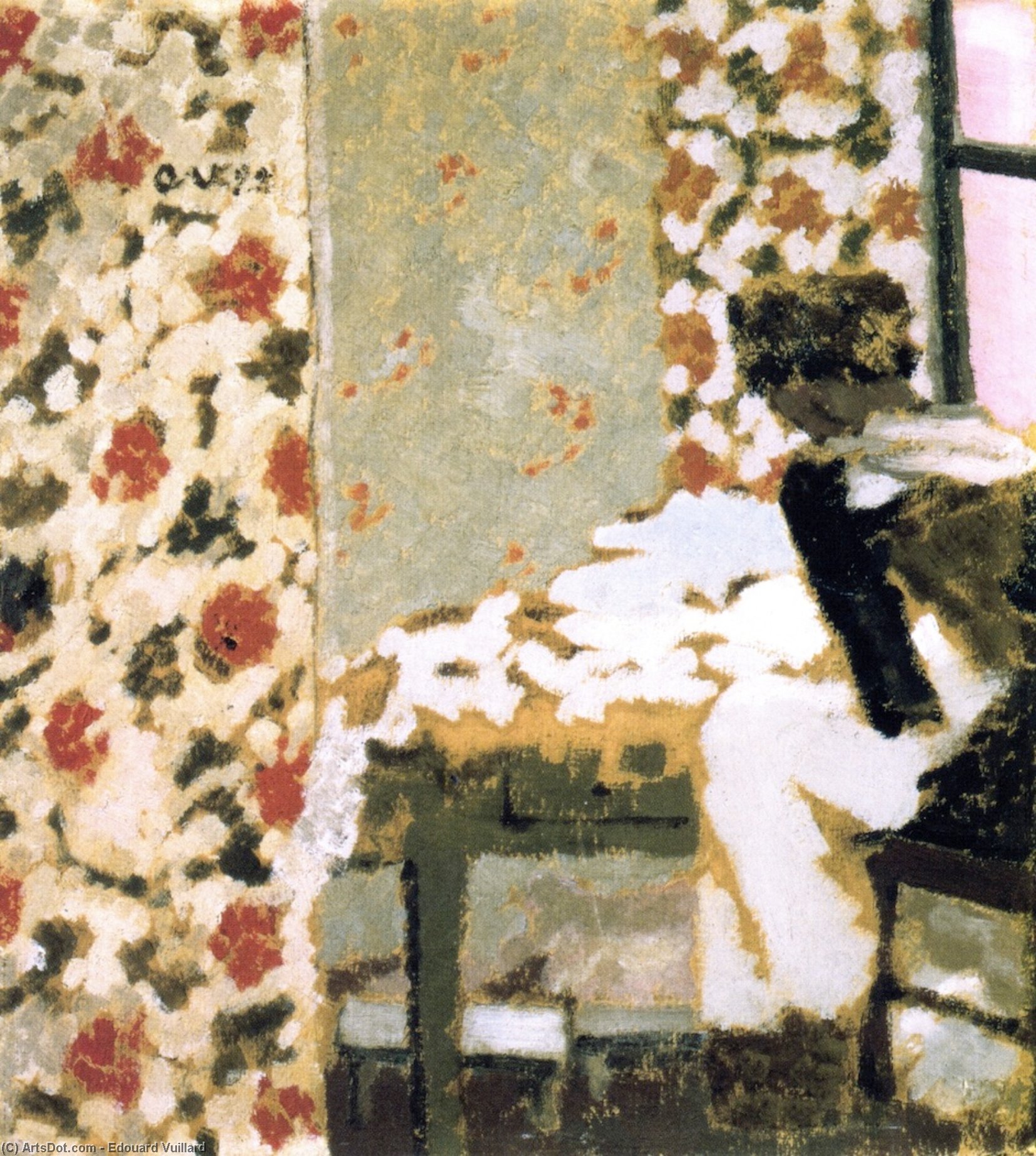 Seamstress With Scraps — Jean-édouard Vuillard
