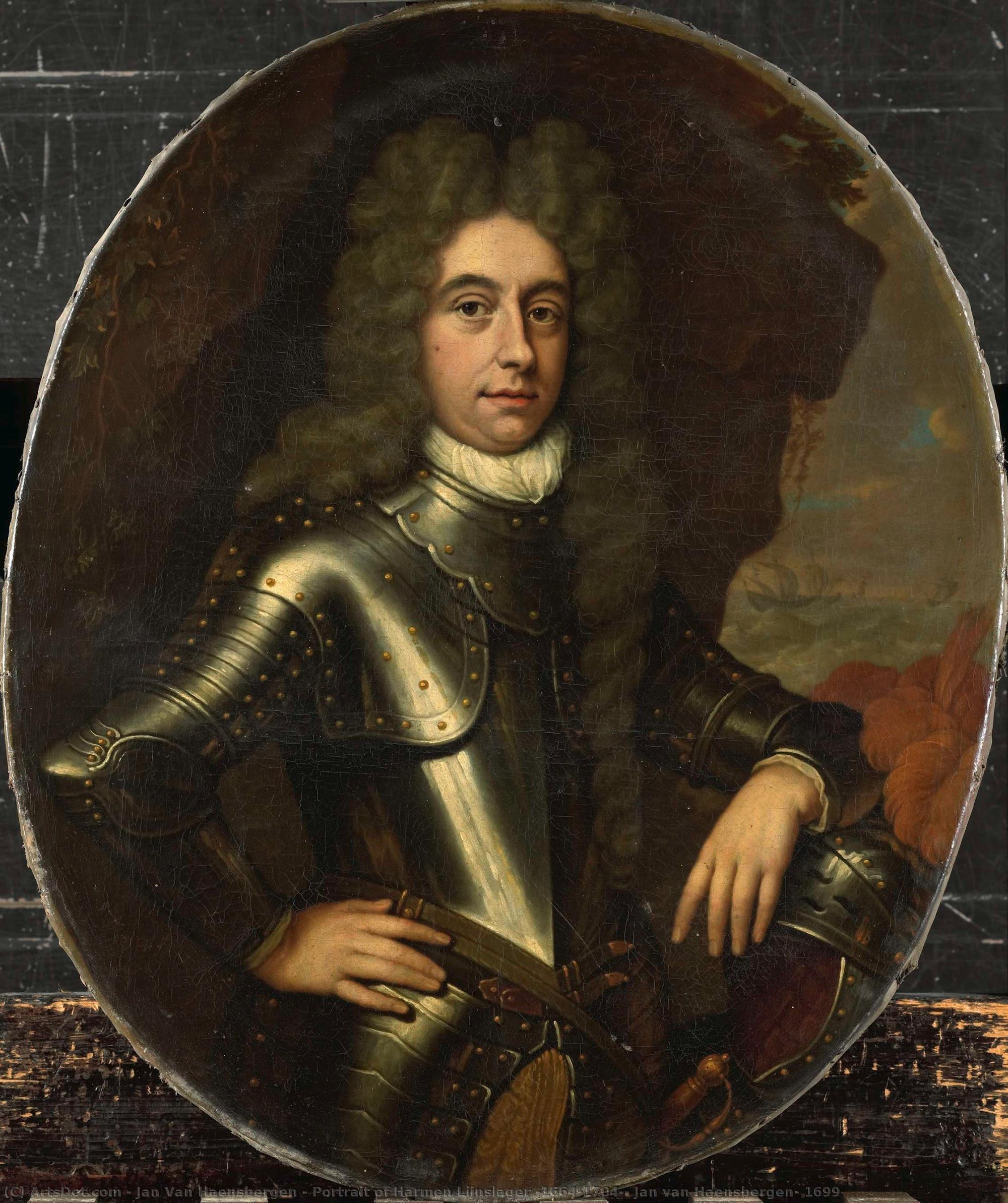 Portrait Of Harmen Lijnslager (1664-1704), Jan Van Haensbergen, 1699 — Jan Van Haensbergen