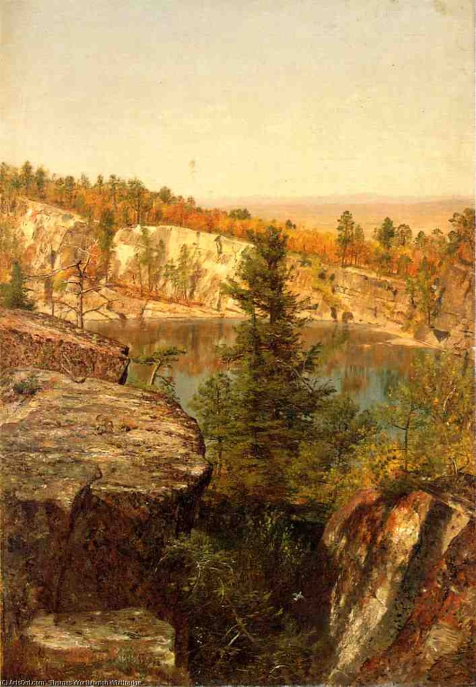 Rock Ledge And Pond — Томас Вортингтон Витриџ