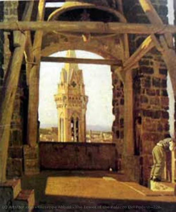 The Tower Of The Palazzo Del Podestà — Giuseppe Abbati