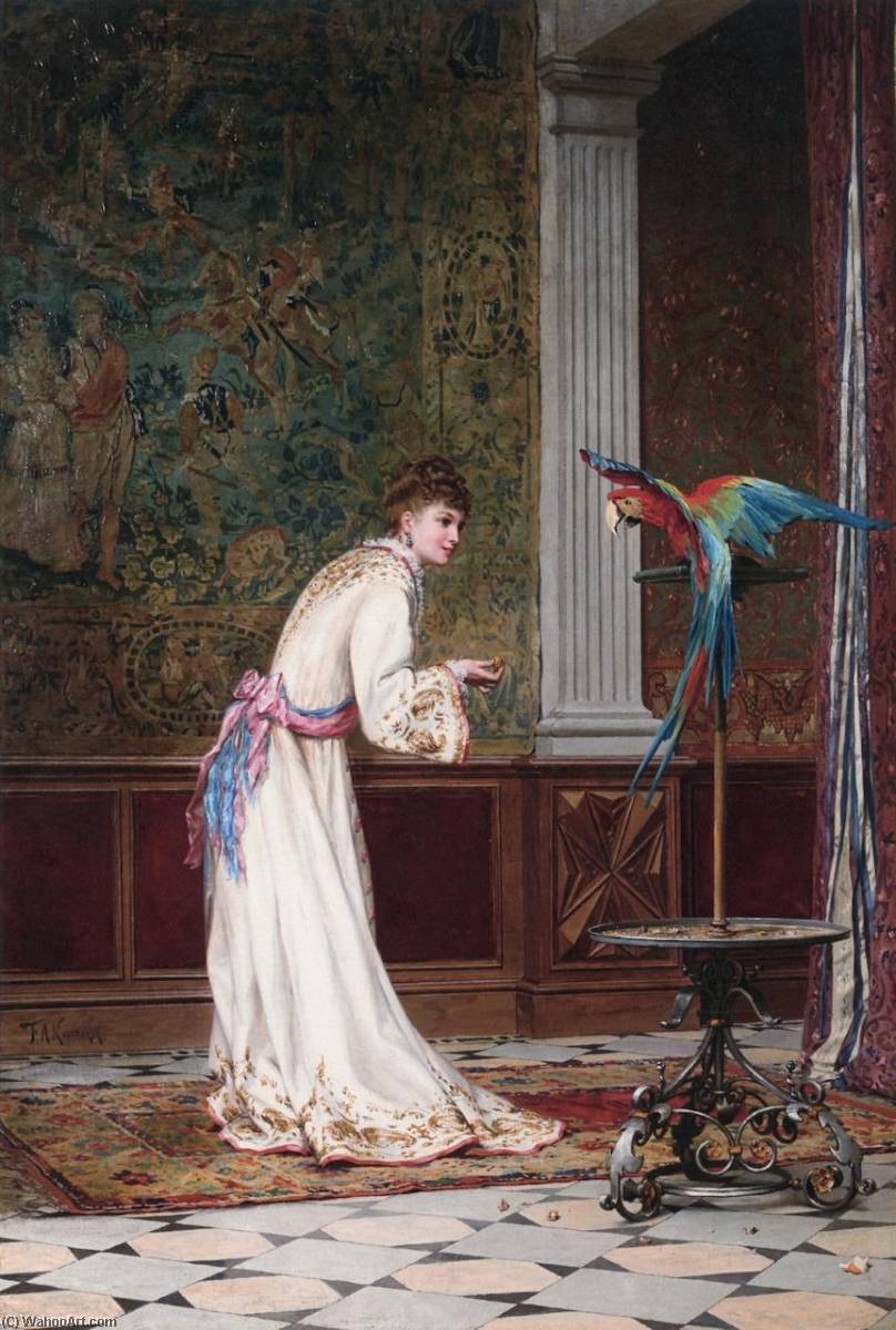 Feeding The Macaw — Frederik Henrdik Kaemmerer
