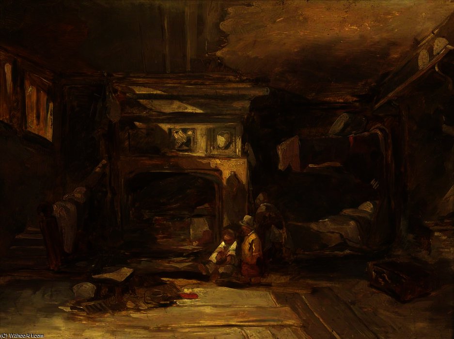 A Welsh Interior — ウィリアム・ジェームス・ミュラー