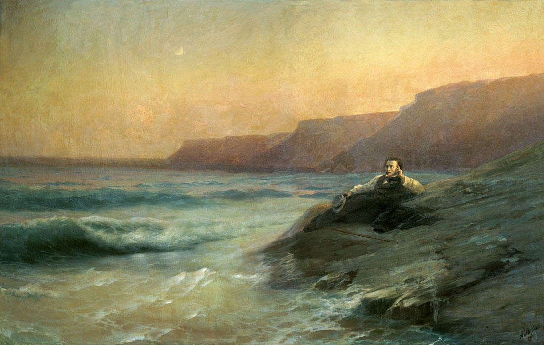 Pushkin On The Coast Black Sea — Ivan Konstantinovich Aivazovsky