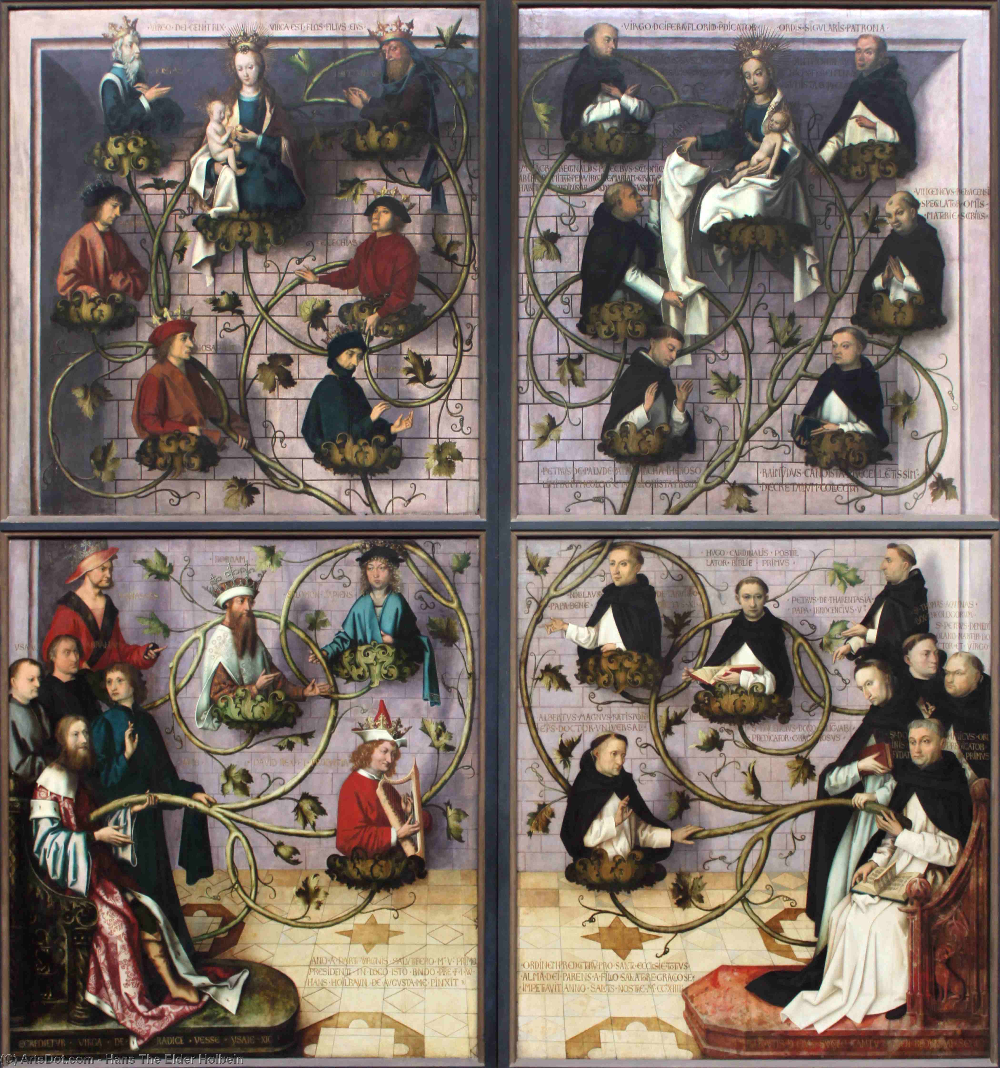 Exterior Wings Of The Frankfurt Dominican Altarpiece — Ханс Холбајн Старији