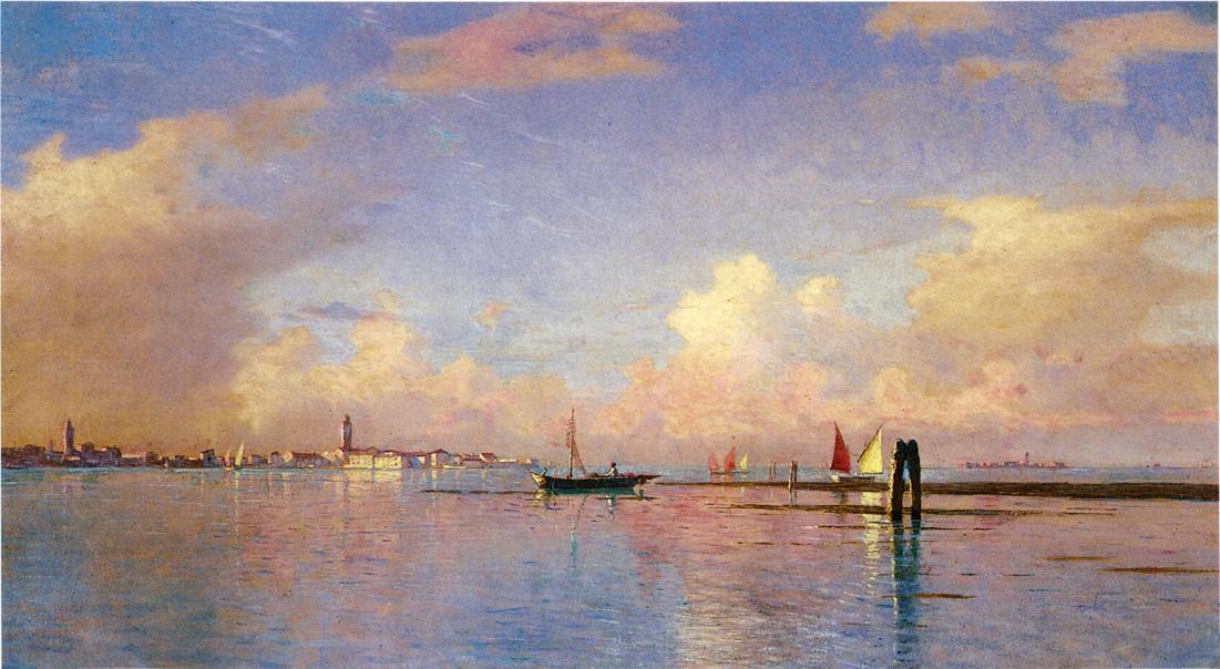 Sunset On The Grand Canal, Venice — William Stanley Haseltine