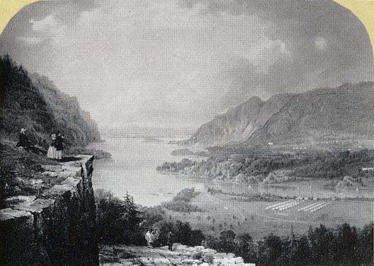 West Point From Fort Putnam, (painting) — Robert Jr Havell