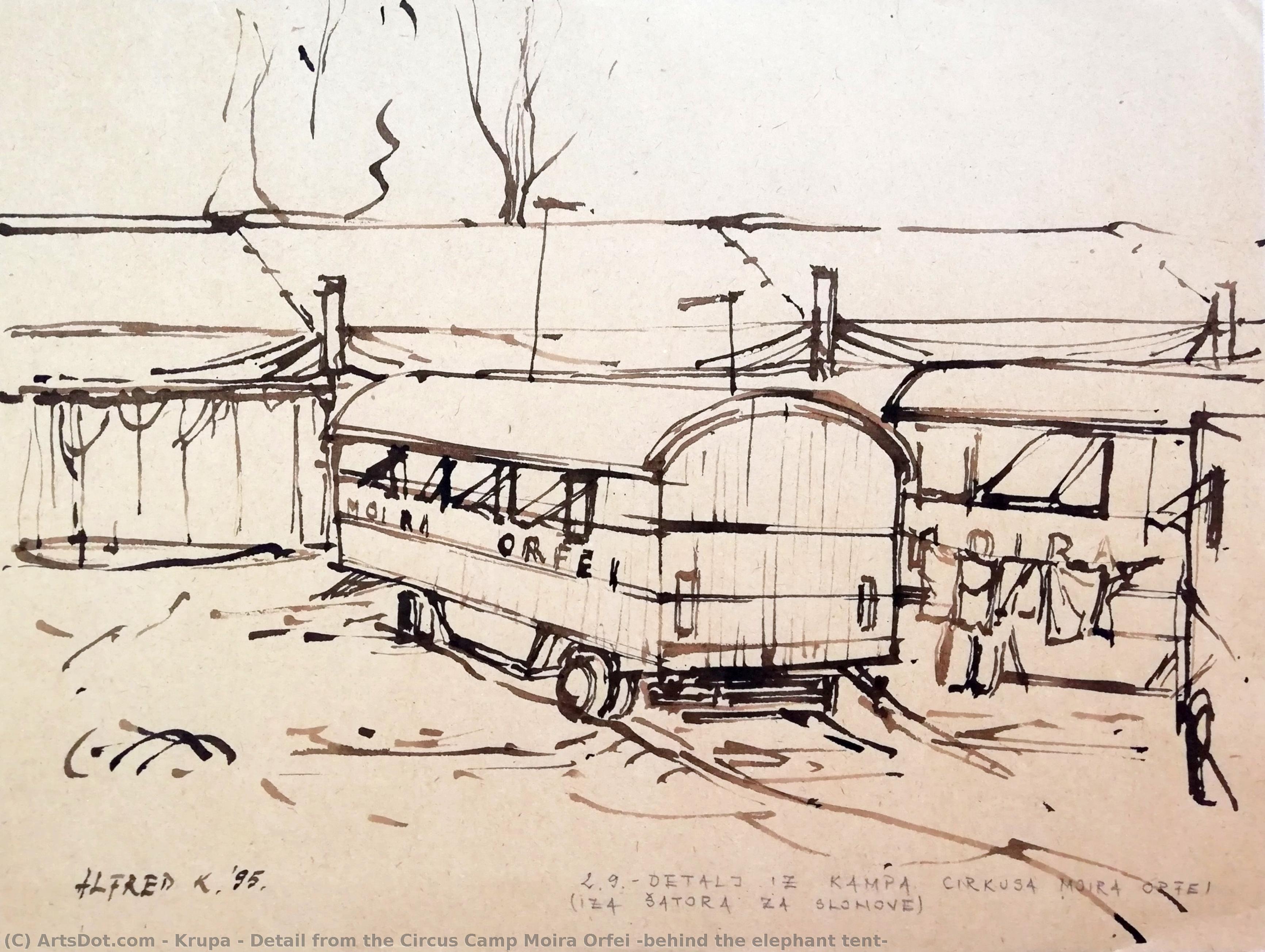 Detail From The Circus Camp Moira Orfei (behind The Elephant Tent) — Krupa