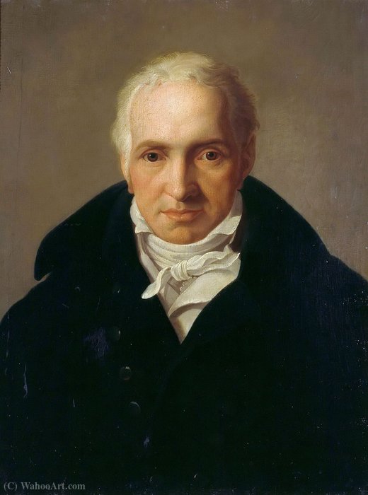 Portrait Of The Landscape Painter Janus Genelli — Friedrich Bury