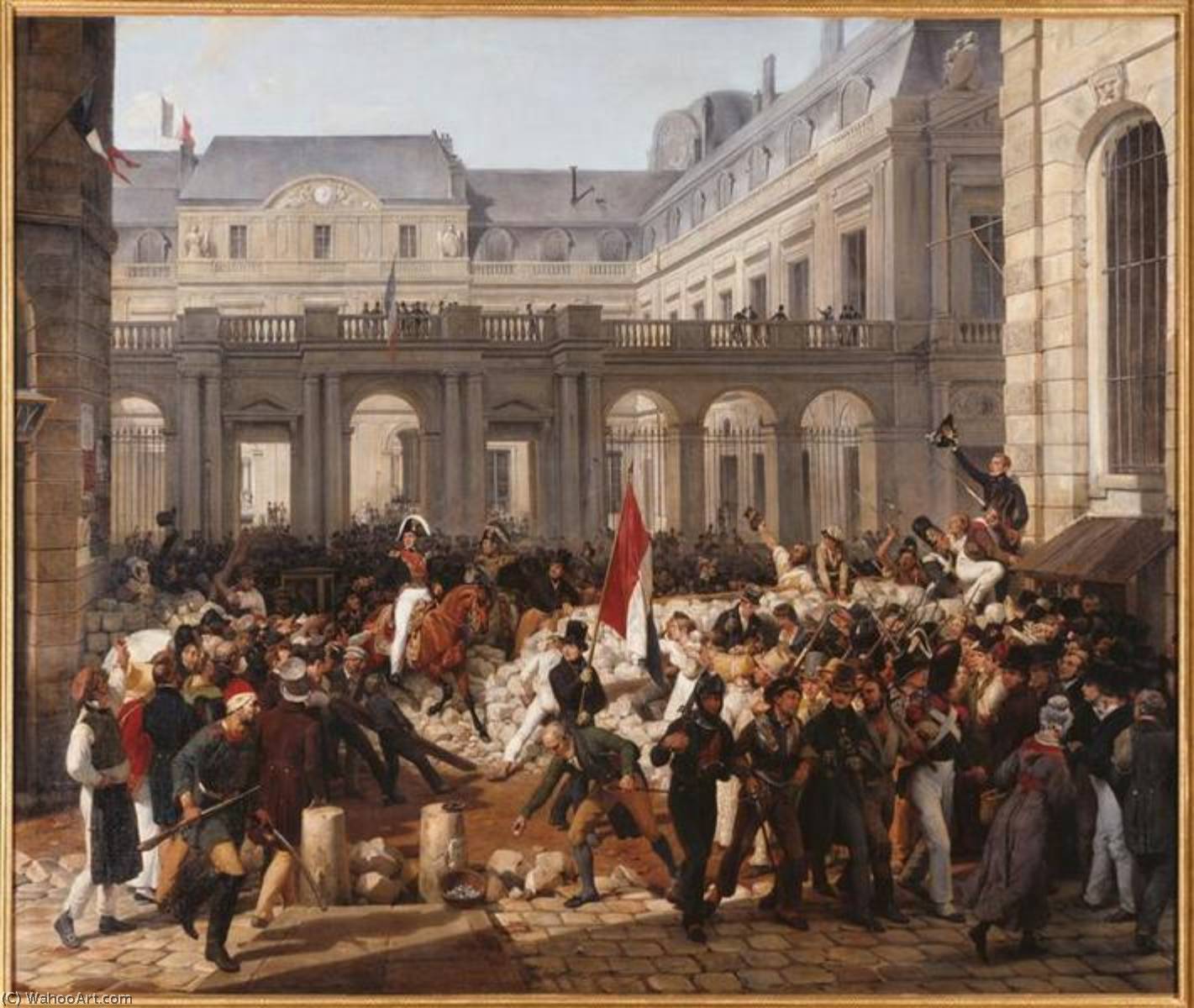 Le Duc D'orléans Quitte Le Palais Royal, Pour Se Rendre À L'hôtel De Ville, 31 Juillet 1830 — Emile Jean Horace Vernet