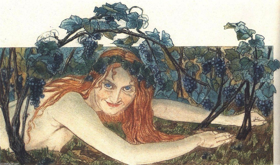 The Wine Of Lovers — Carlos Schwabe