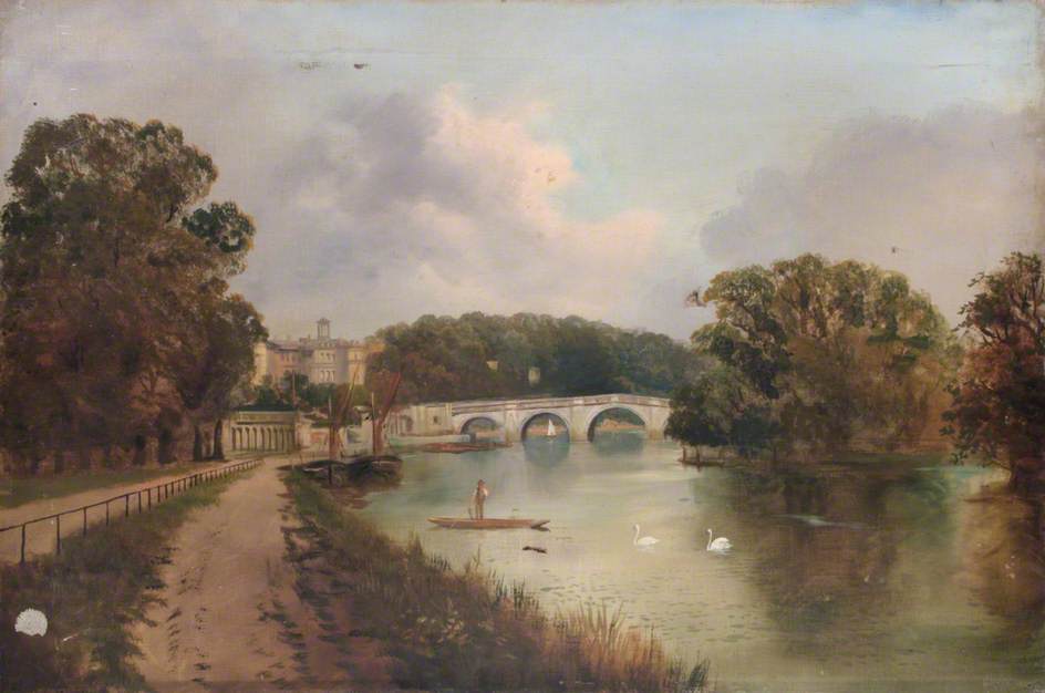 Richmond Bridge Looking Towards Twickenham, Middlesex — James Isaiah Lewis