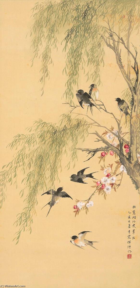 Swallows In Spring Blossoms — Wu Qingxia