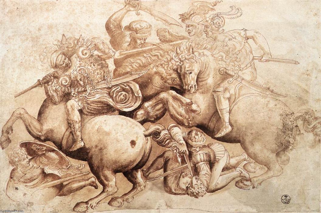 Die Schlacht Von Anghiari (kopie Eines Details) — Leonardo Da Vinci