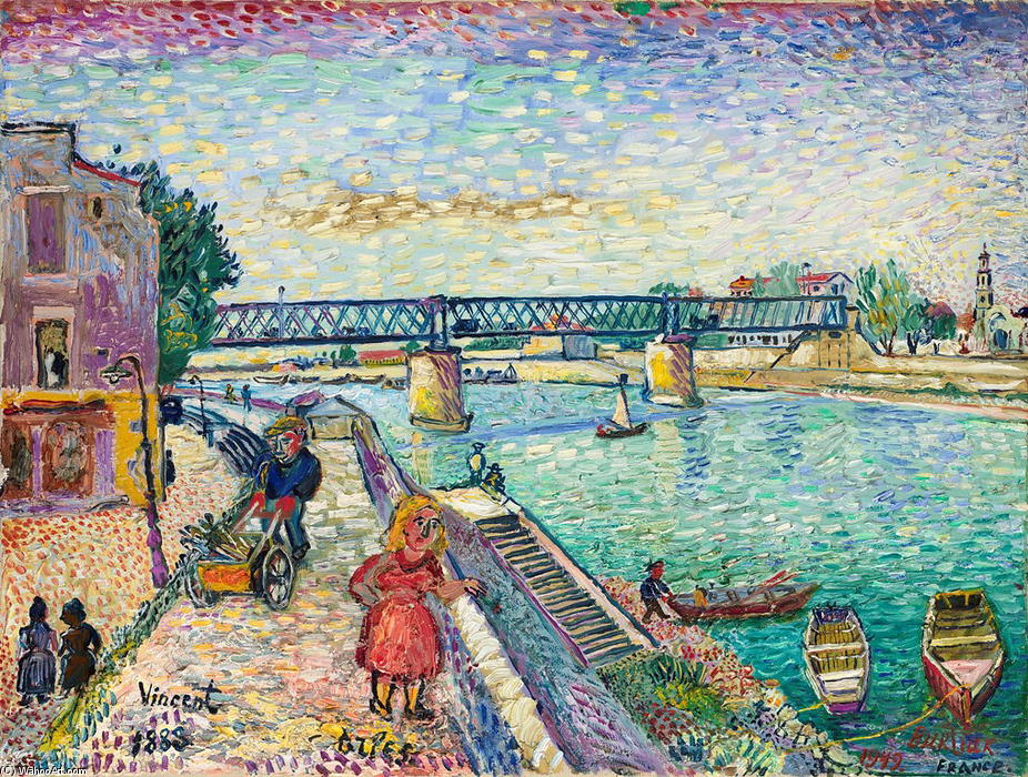 Figures By A Riverside — Давид Бурлюк