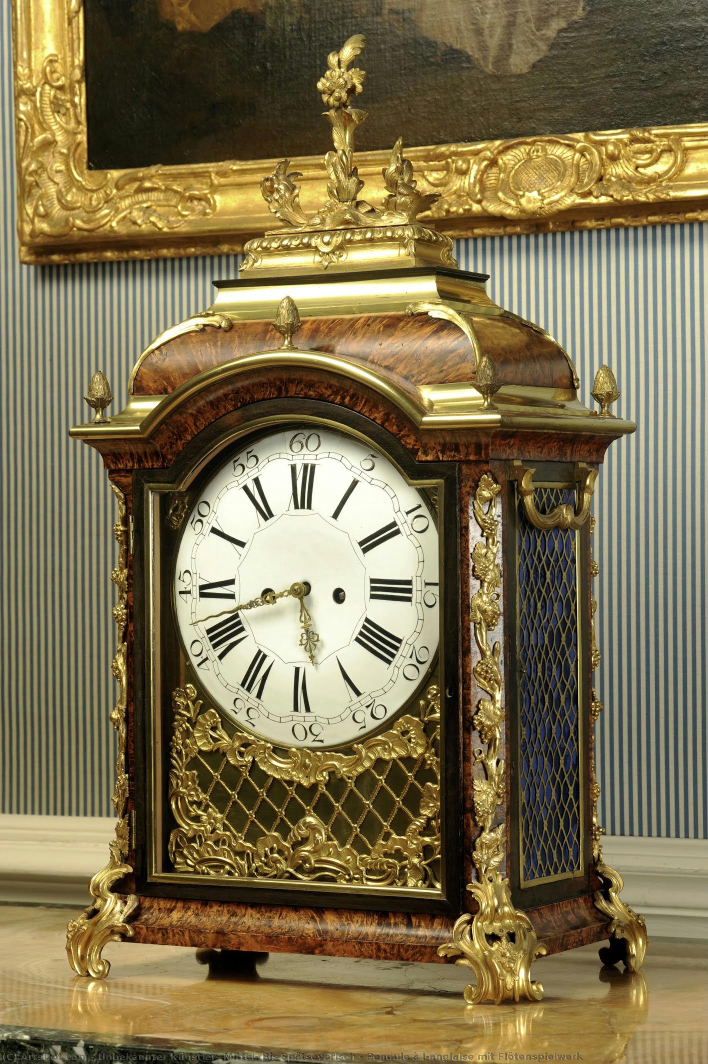 Pendule À L’anglaise Mit Flötenspielwerk — Unbekannter Künstler, Mittel- Bis Spätseverisch