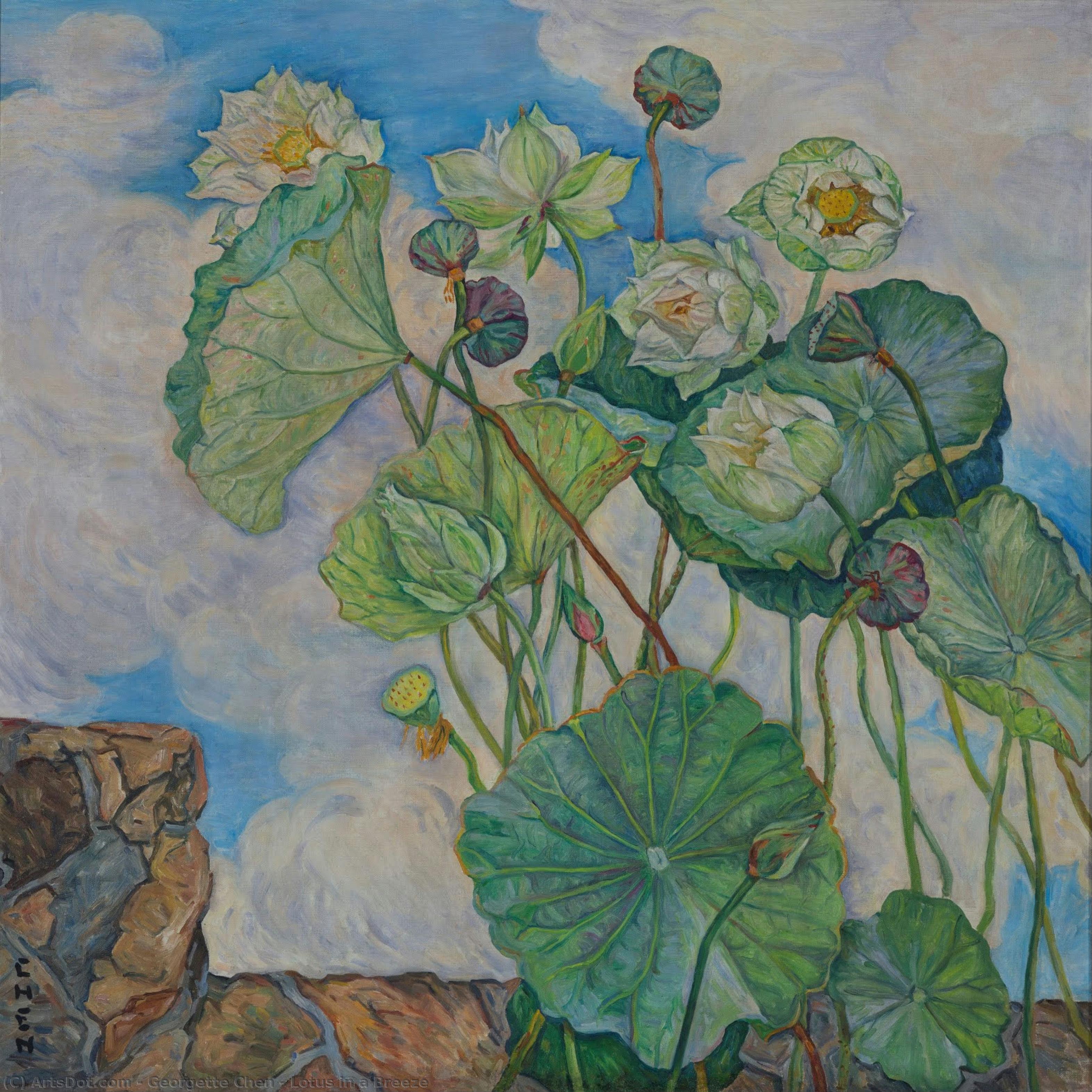 Lotus In A Breeze — Georgette Chen