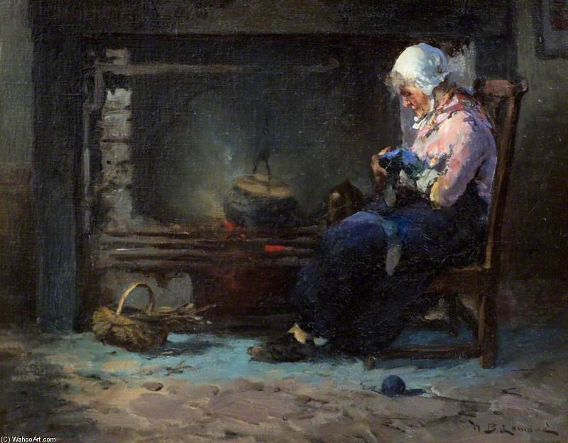 Woman Mending — William Bradley Lamond