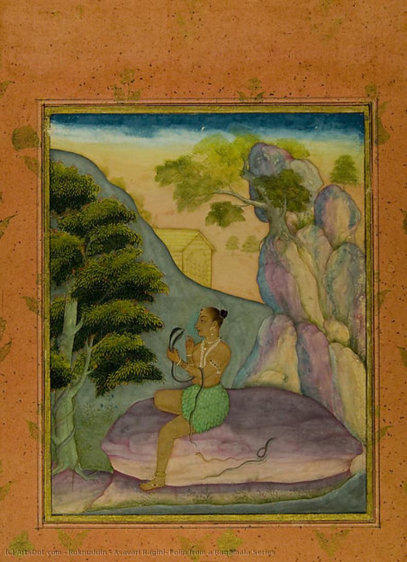 Asavari Ragini: Folio From A Ragamala Series — Ruknuddin