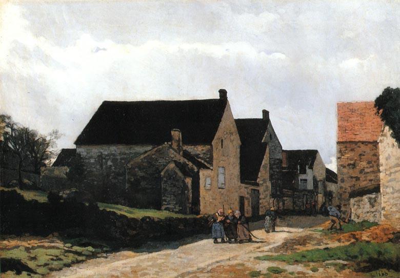 Street Of Marlotte (aka Women Going To The Woods) — Alfred Sisley