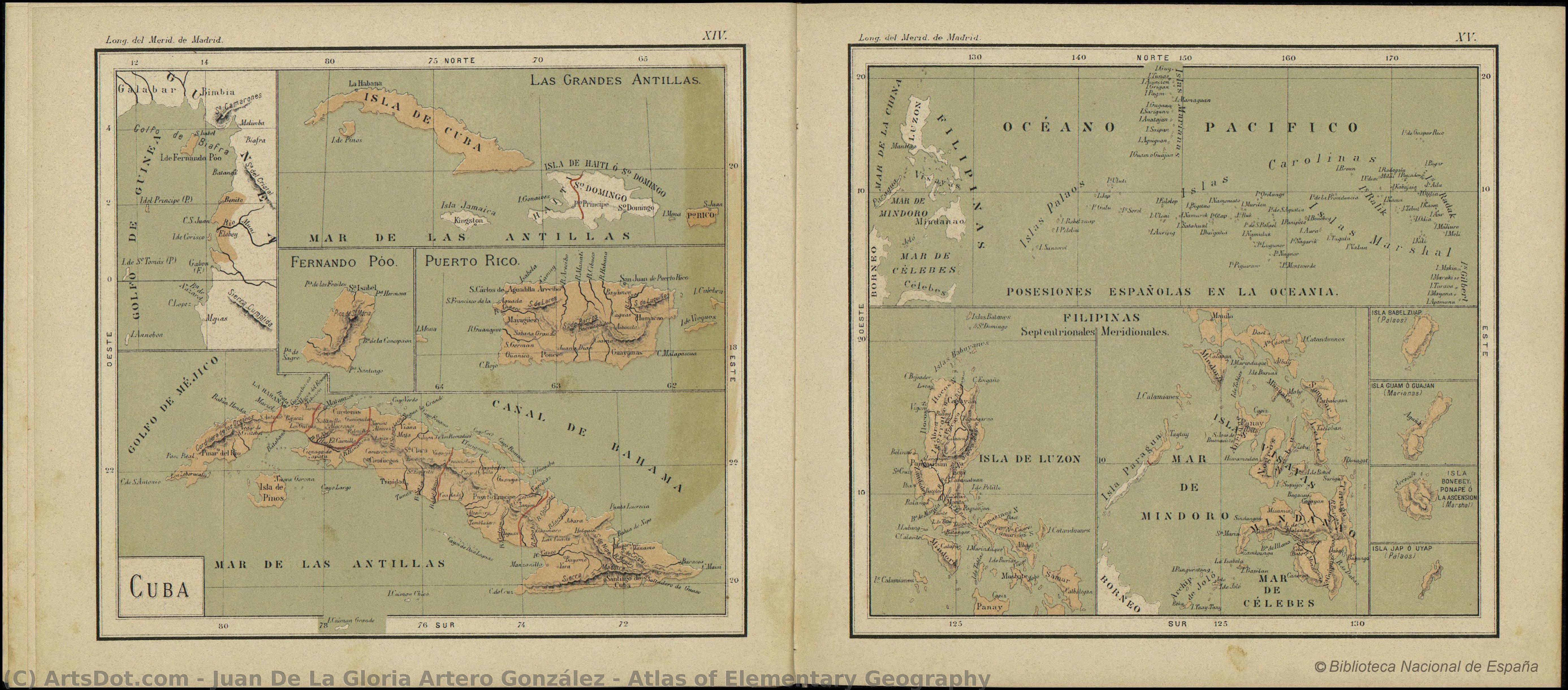 Atlas Of Elementary Geography — Juan De La Gloria Artero González