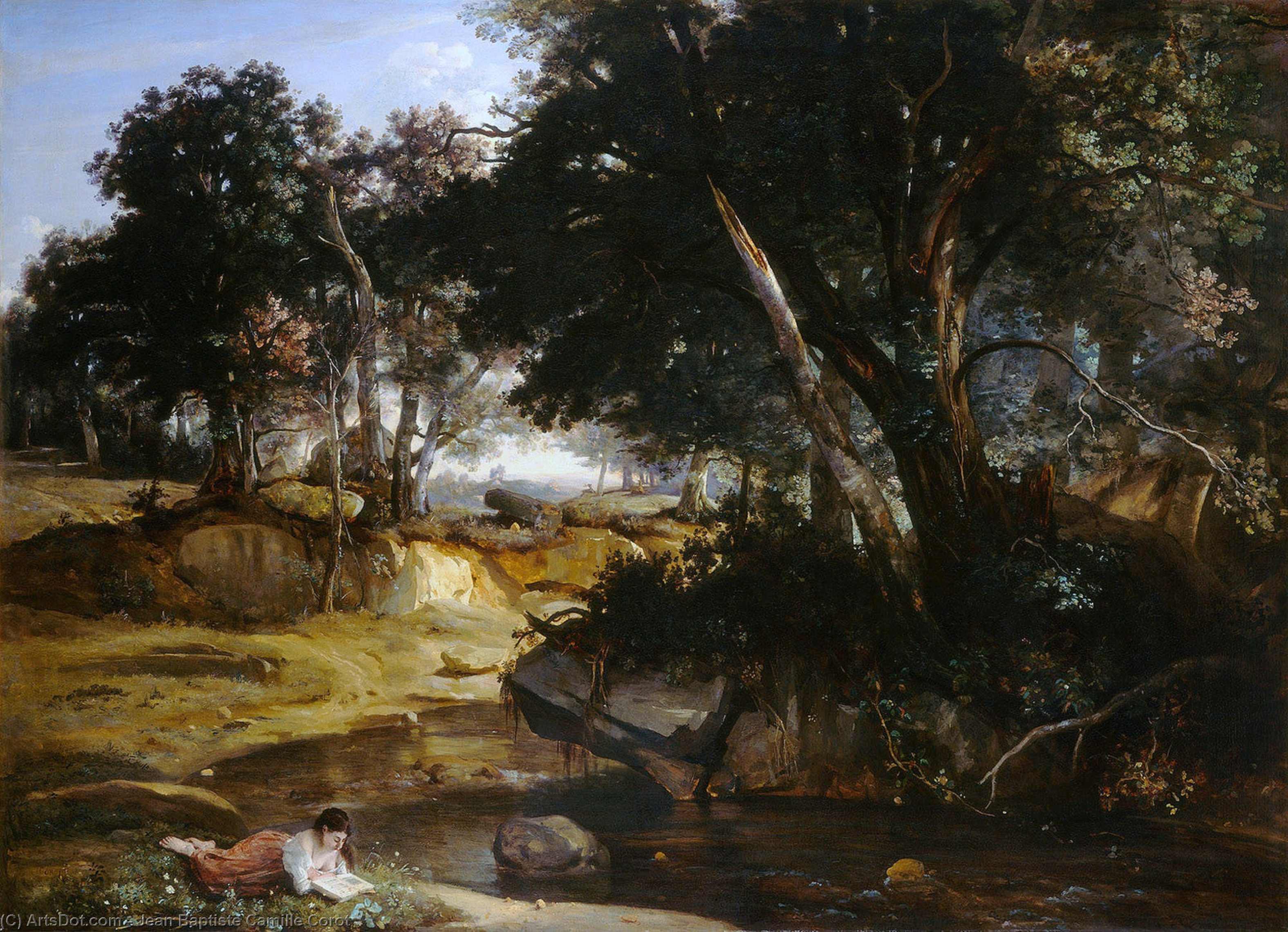 View Of The Forest Of Fontainebleau — カミーユ・コロー