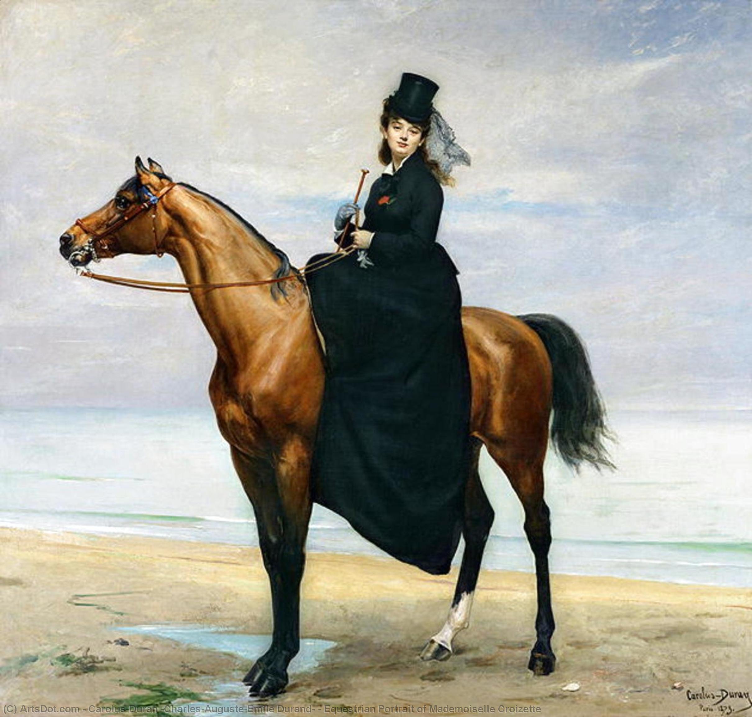 Equestrian Portrait Of Mademoiselle Croizette — Carolus-duran (charles-auguste-emile Durand)