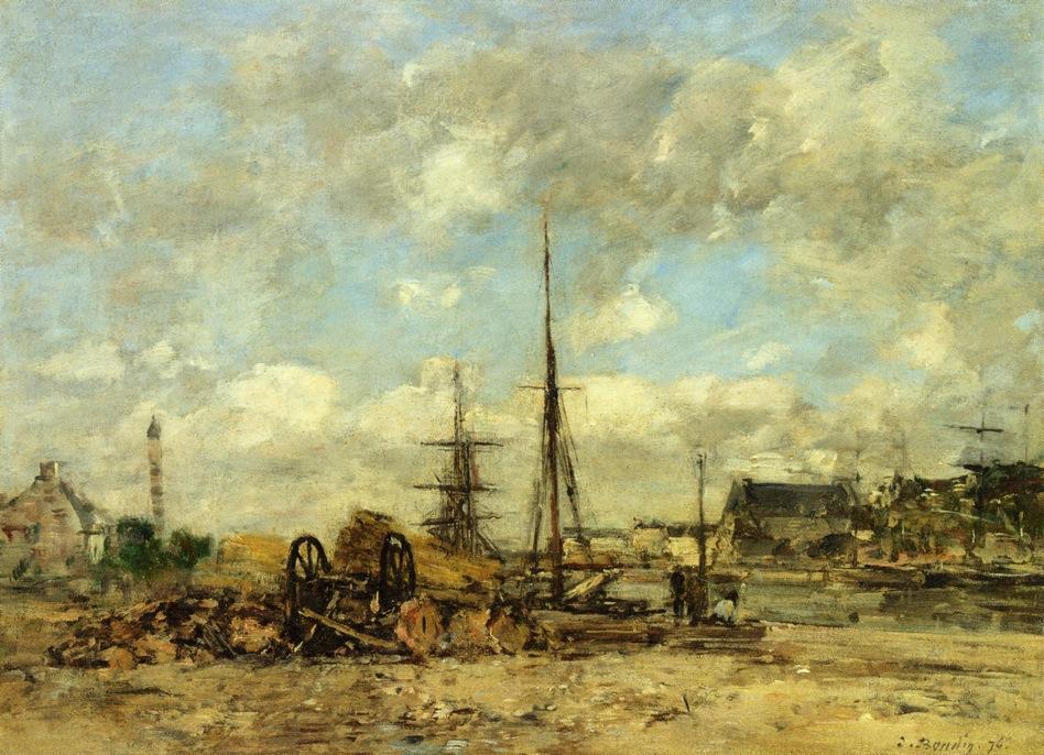 Trouville, The Port — Eugène Louis Boudin