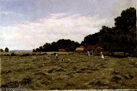 Haymaking Near Fittleworth, Sussex — Edward Wilkins Waite