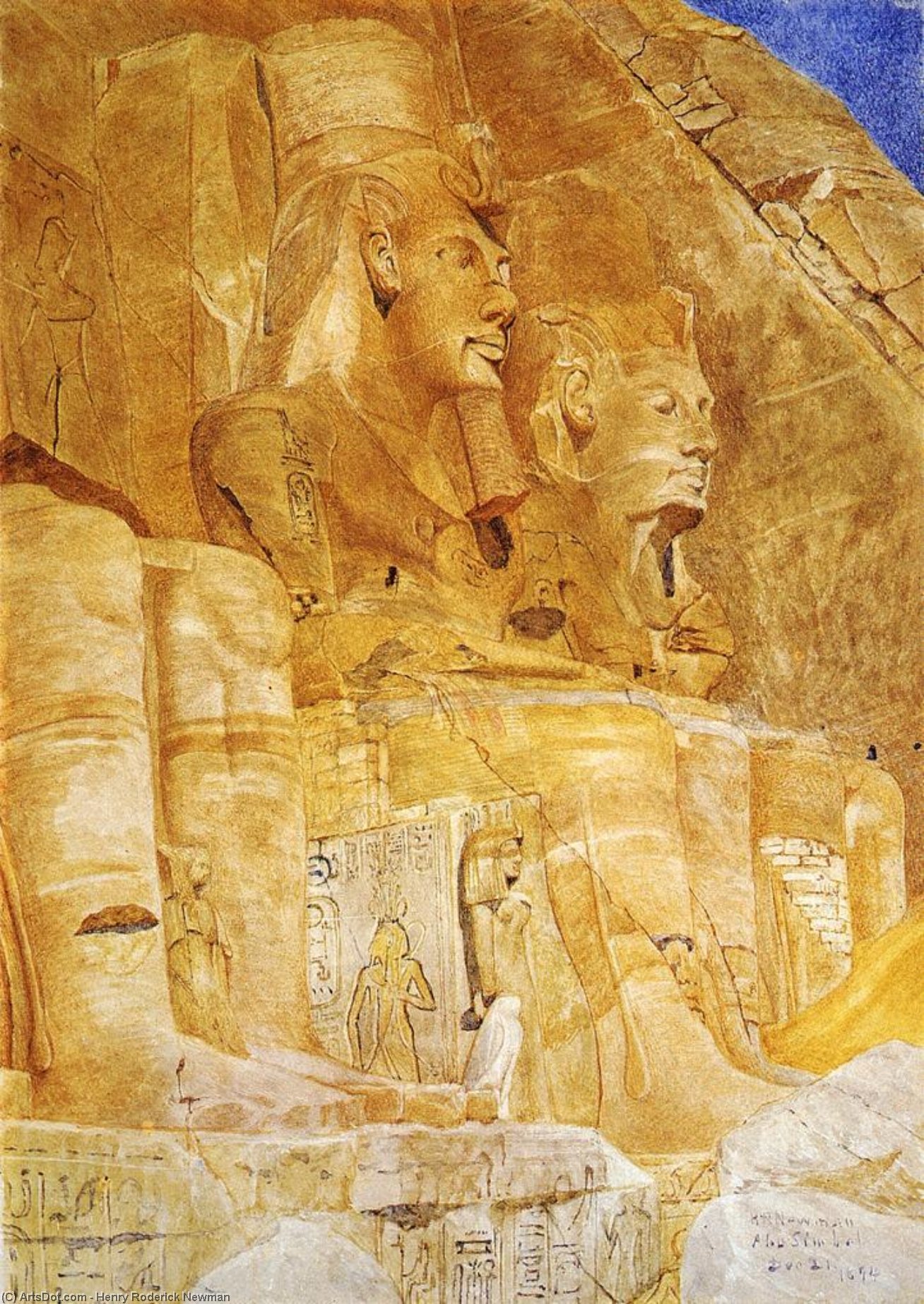 The Third And Fourth Figures At Abu Simbel — Генри Родерик Ньюман
