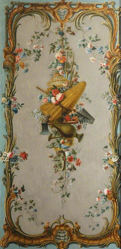 Decorative Wall Panel With Garden Implements And Fruit — Dieudonné Deneux