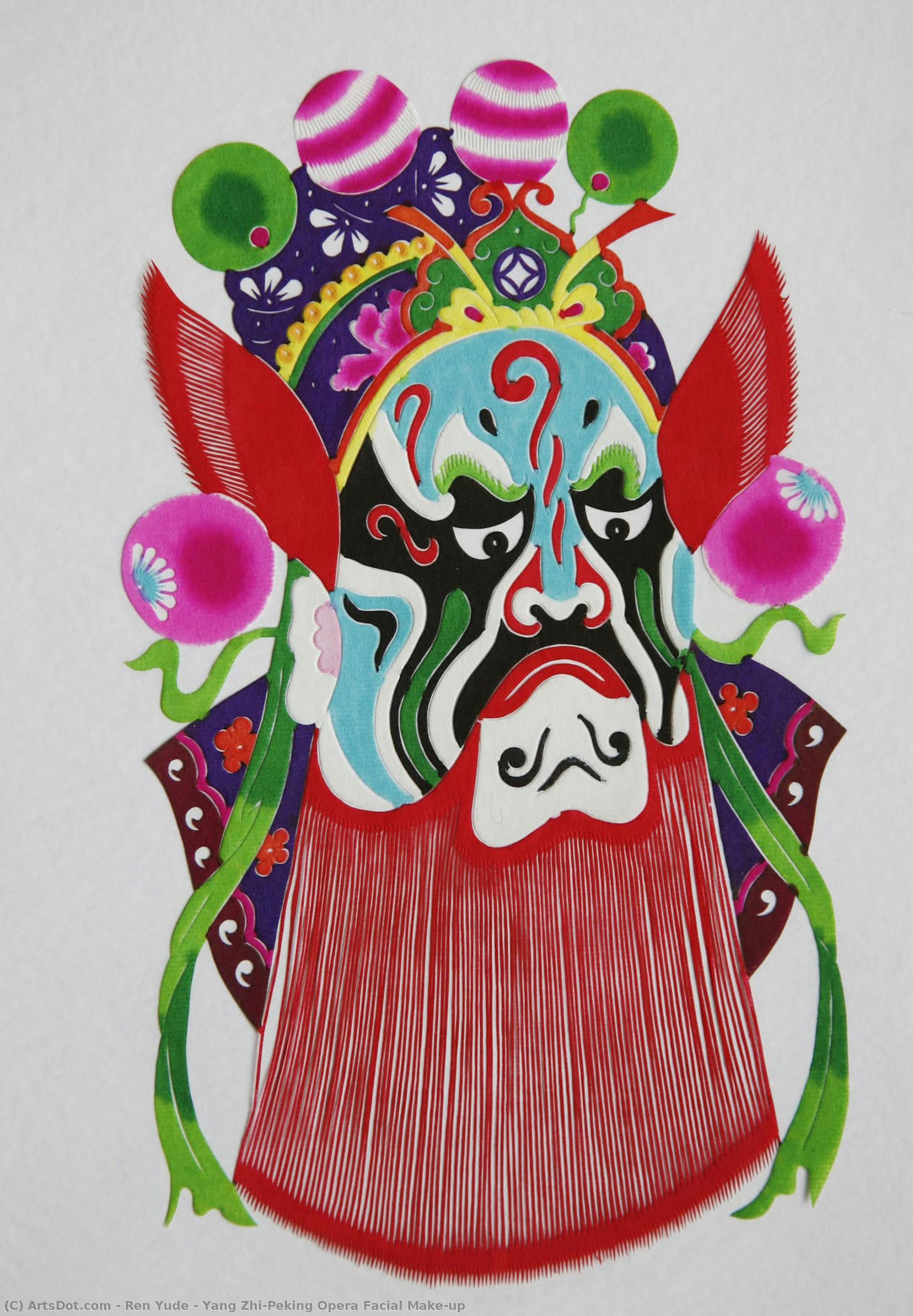 Yang Zhi—peking Opera Facial Make-up — Ren Yude