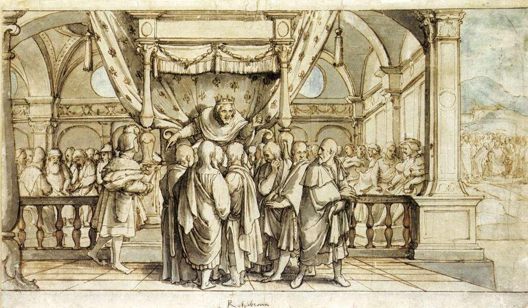 Die Arroganz Von Rehoboam — Hans Holbein Der Jüngere