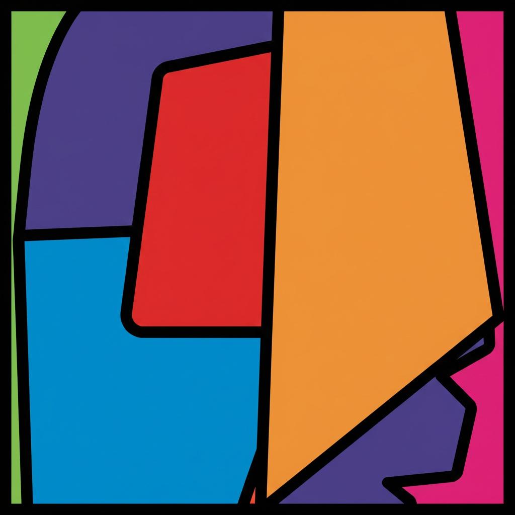 Monolithic Chromatic Planes In A Symphony Of Bold Geometric Intersections — Caroline Pelletier