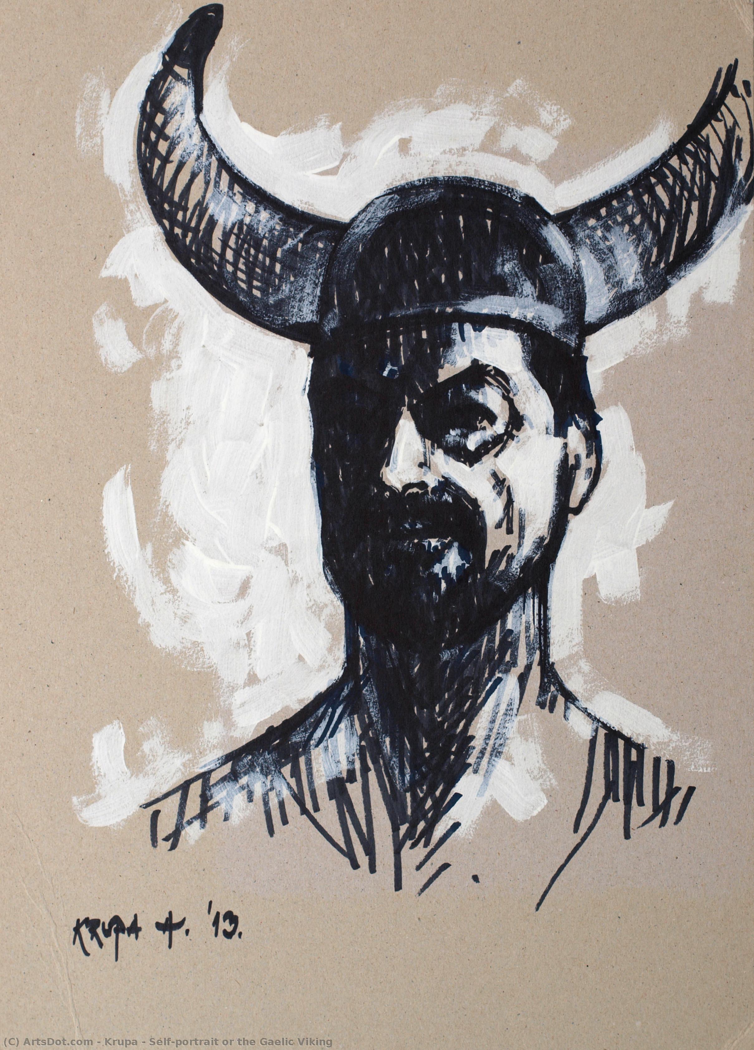 Self-portrait Or The Gaelic Viking — Krupa