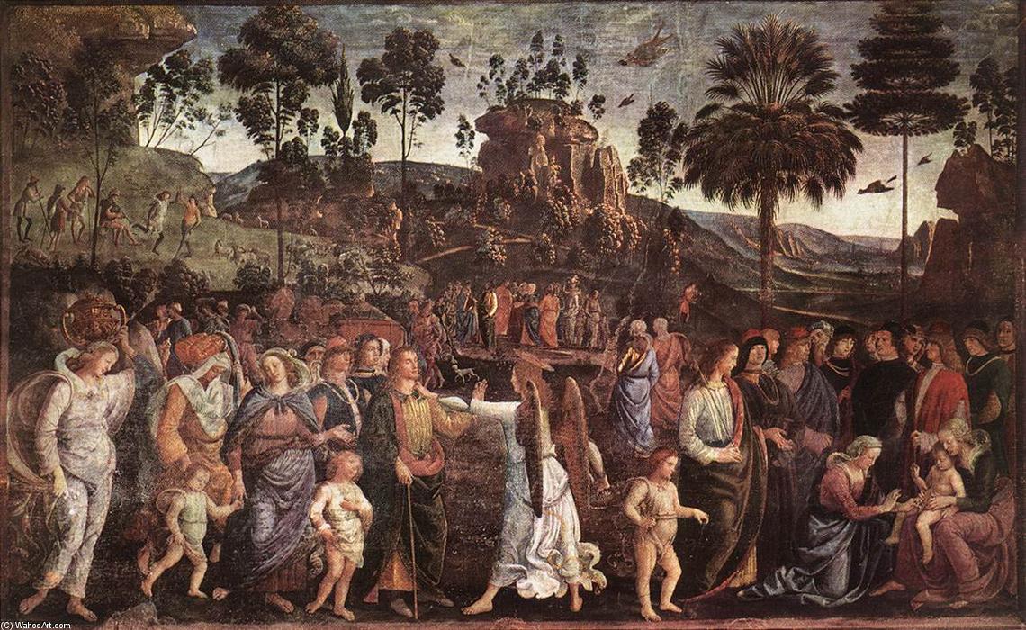 Moses's Journey Into Egypt And The Circumcision Of His Son Eliezer — Vannucci Pietro (le Perugin)
