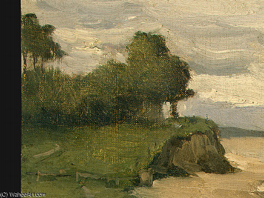 Beach Near Etretat (detail - ) — Jean-baptiste-camille Corot