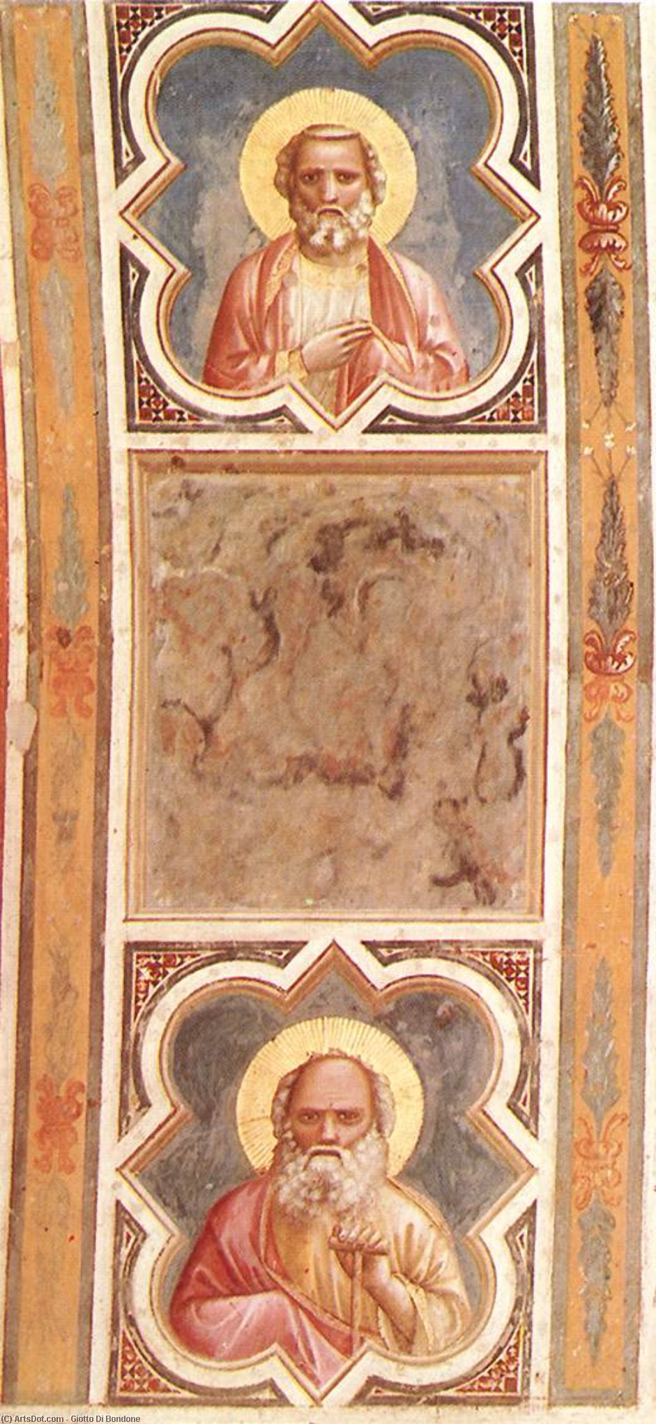 Decorative Band With Figures — Giotto Di Bondone