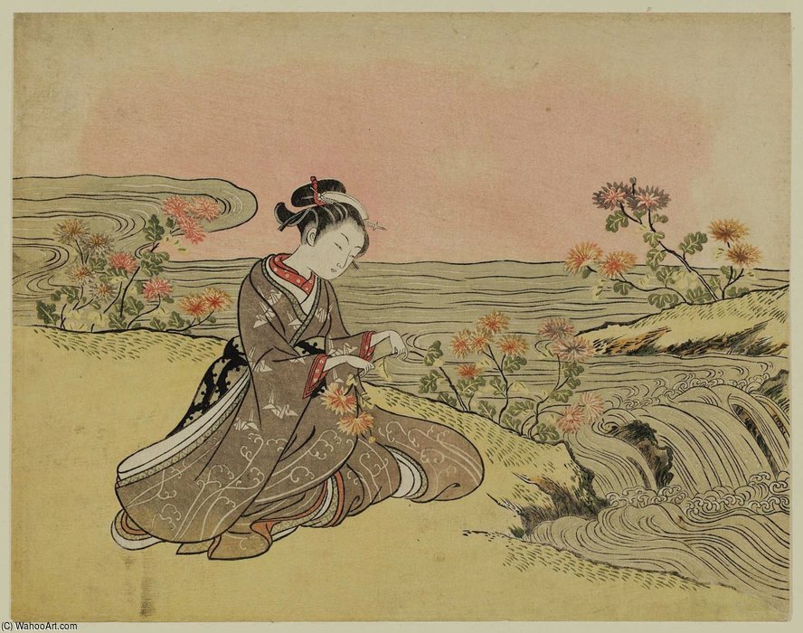 Parody Of The Story Of The Chrysanthemum Boy — Suzuki Harunobu