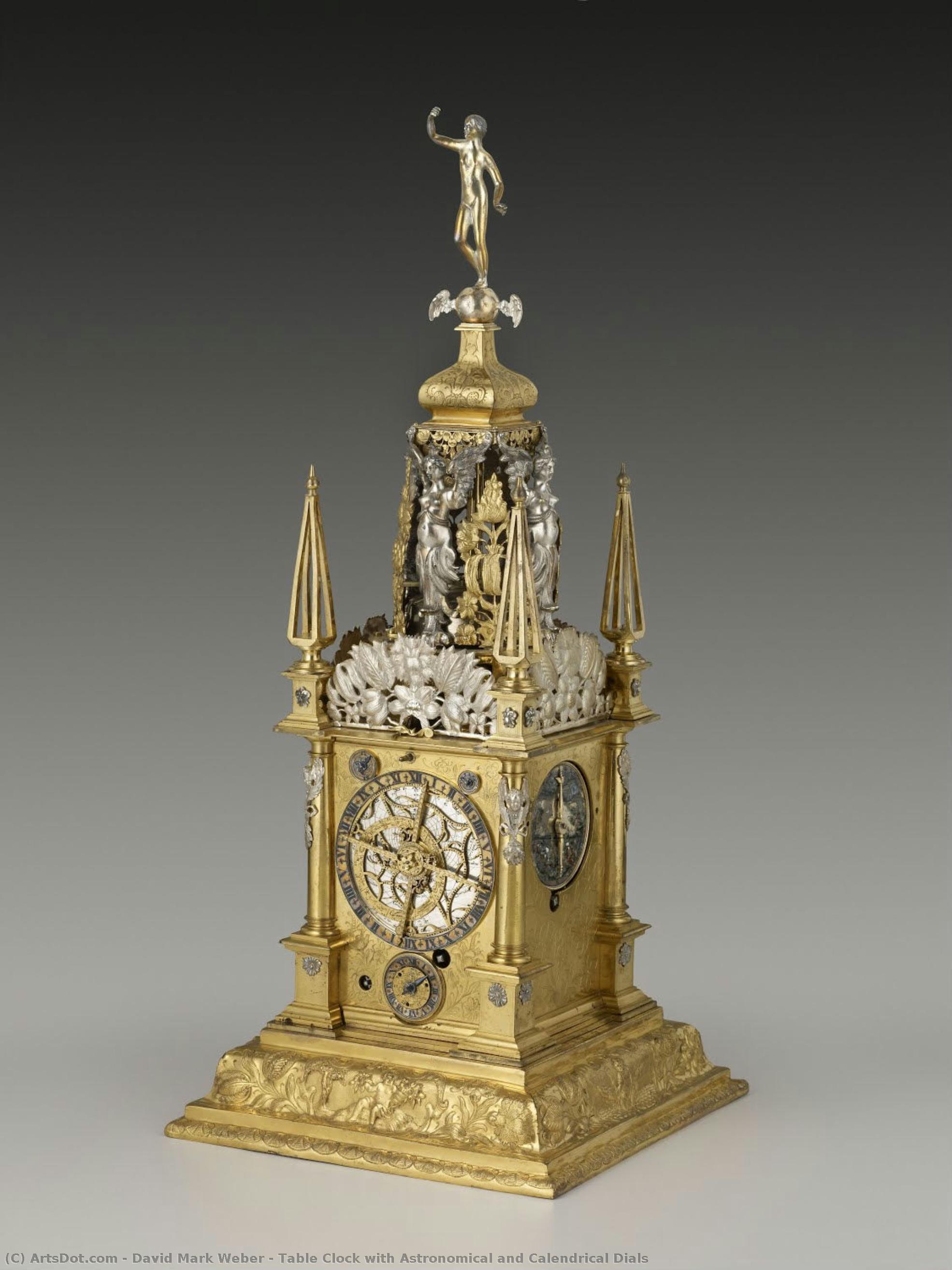 Table Clock With Astronomical And Calendrical Dials — David Mark Weber