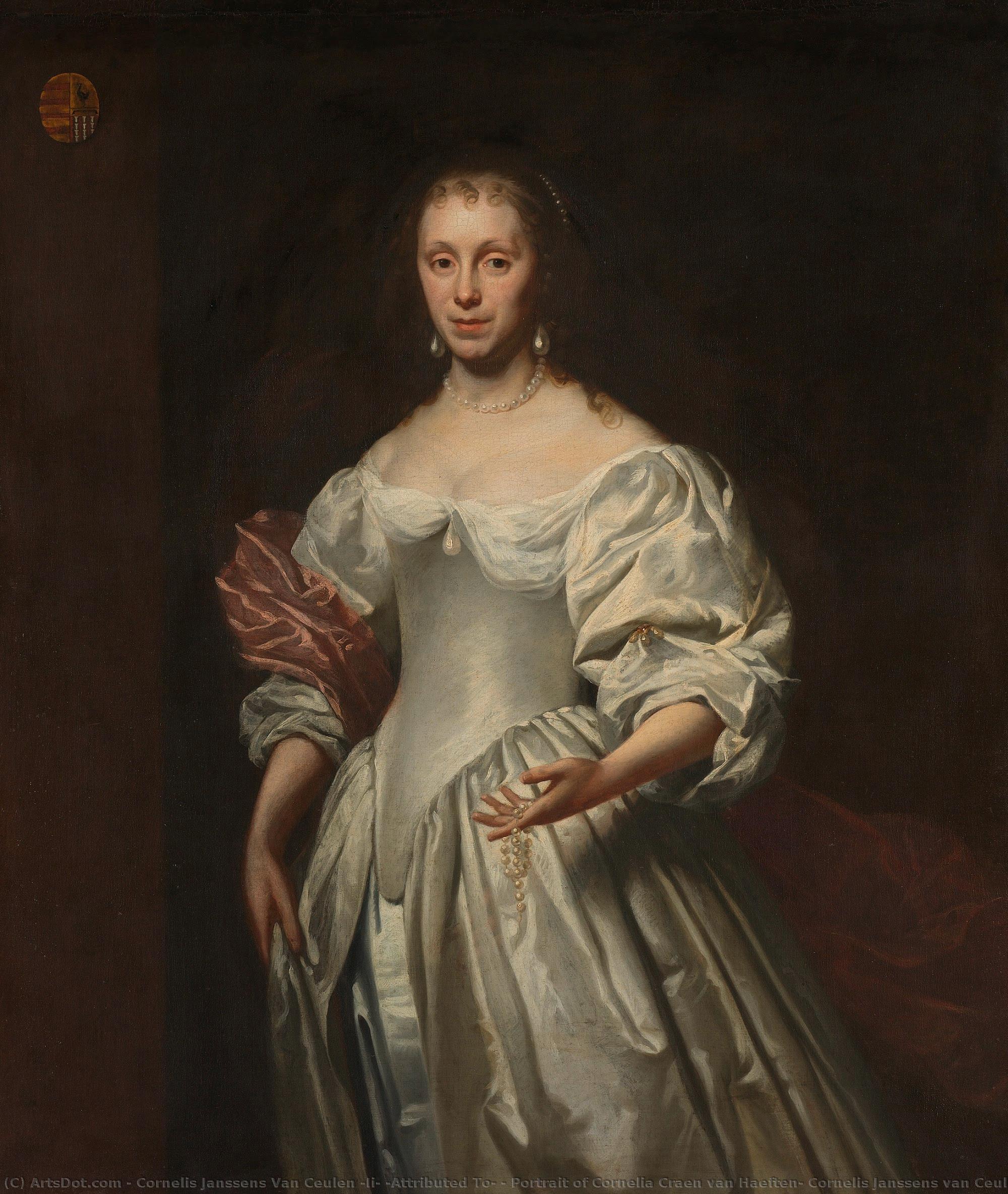 Portrait Of Cornelia Craen Van Haeften, Cornelis Janssens Van Ceulen (ii) (attributed To), 1663 - 1678 — Cornelis Janssens Van Ceulen (ii) (attributed To)