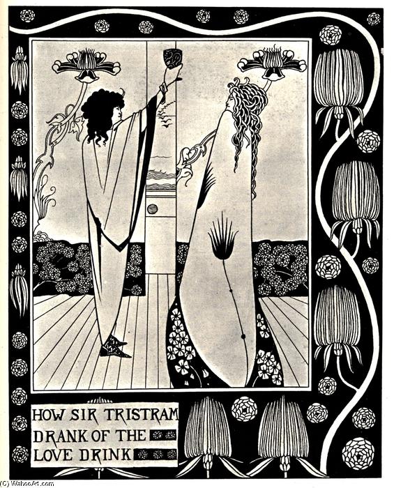How Sir Tristram Drank Of The Love Drink — Aubrey Vincent Beardsley