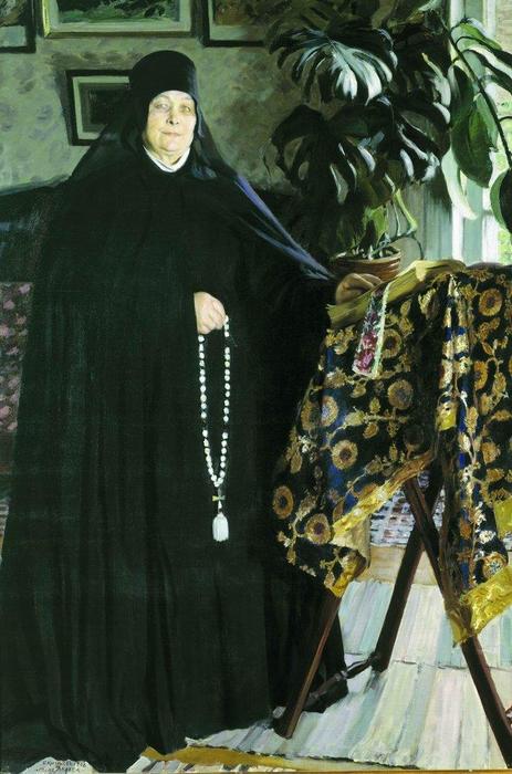 Abbess — Boris Mikhailovich Kustodiev