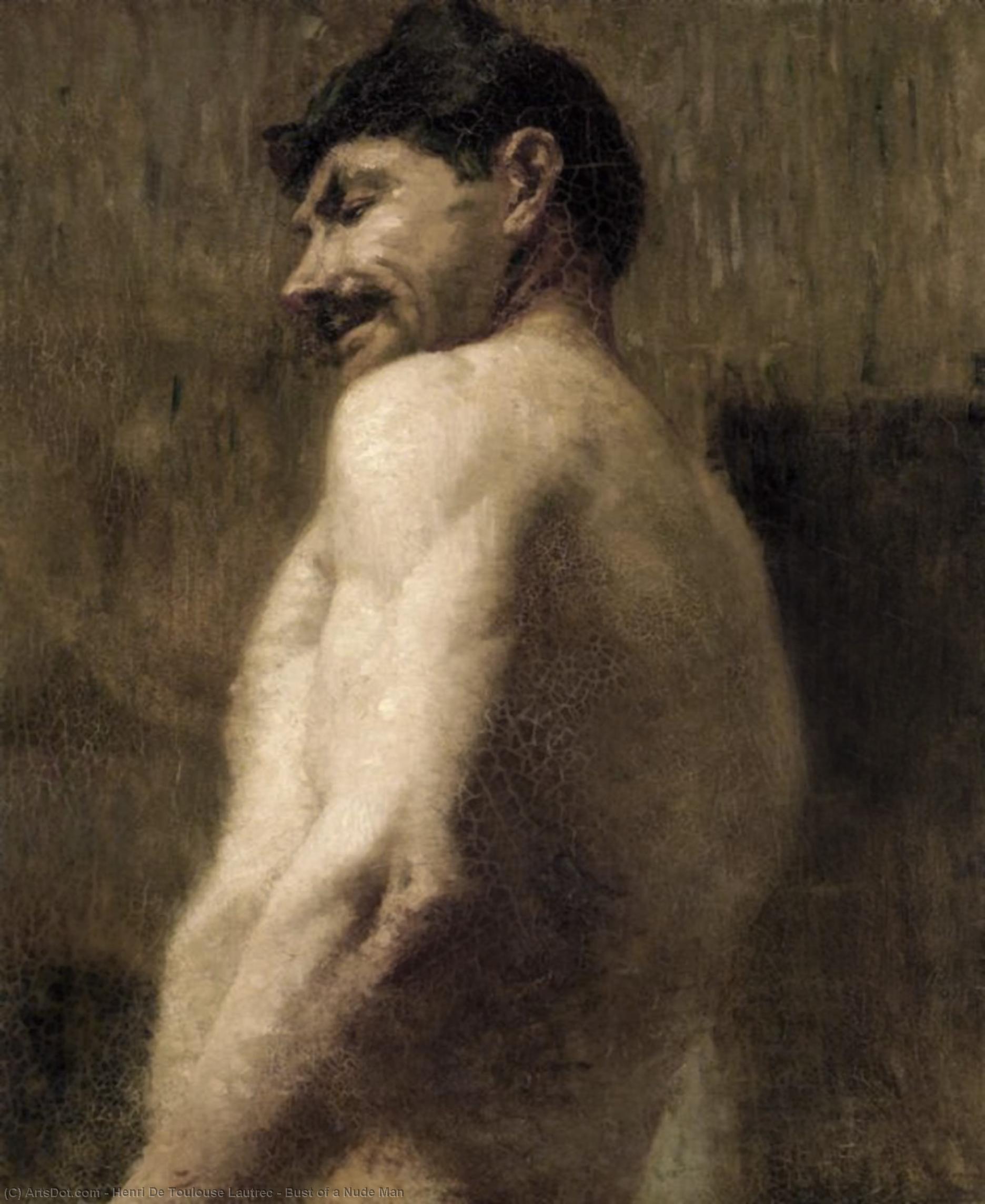 Bust Of A Nude Man — Enri Tuluz Lotrek
