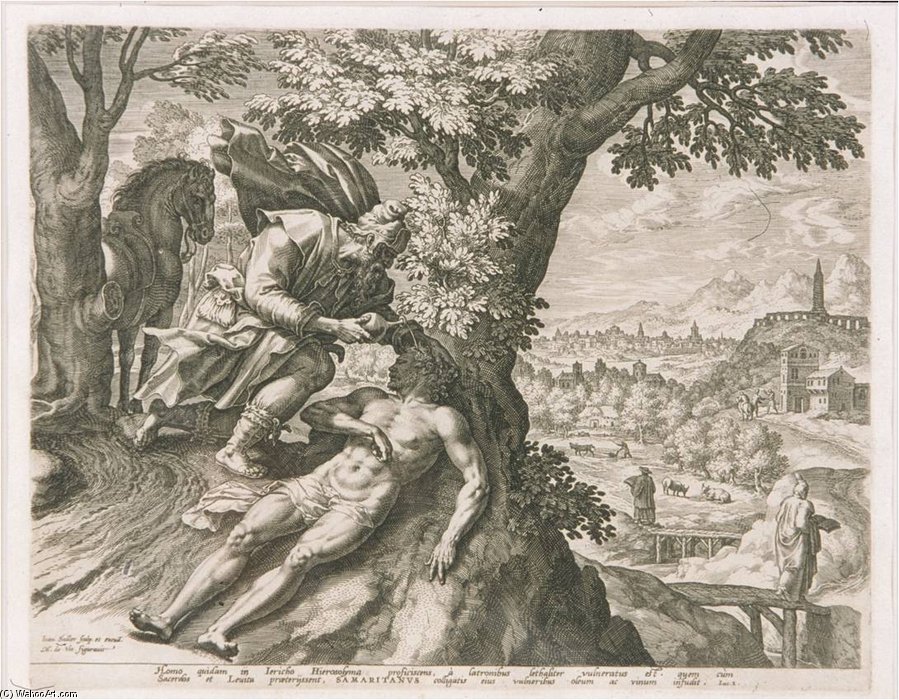 The Good Samaritan — Nicolaes De Bruyn
