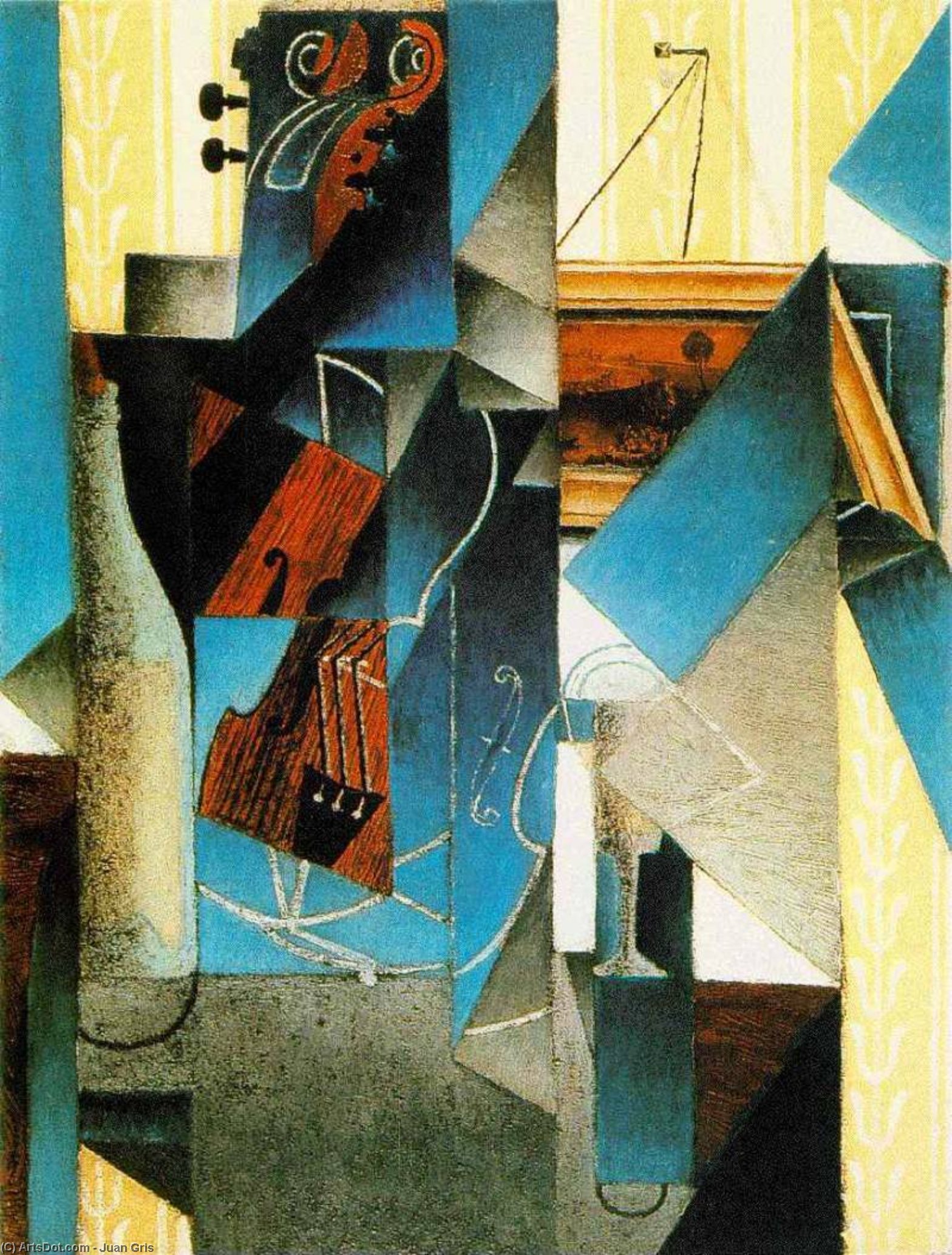 Violin - Engraving — Juan Gris