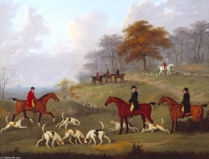 The Earl Of Darlington Fox-hunting With The Raby Pack — John Nost Sartorius